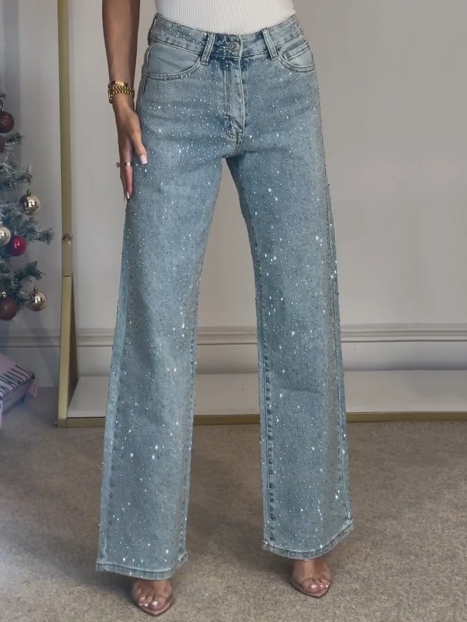 Sabine™ Glitzernde Damenjeans