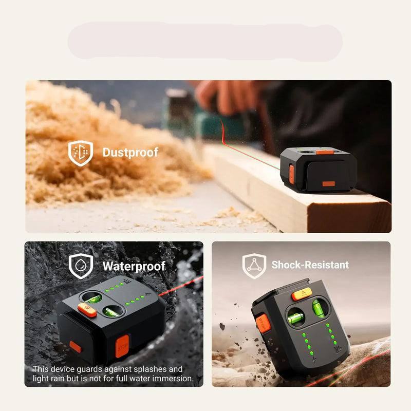 LevelPro | Fortschrittliches Laser-Wasserwaagen-Set