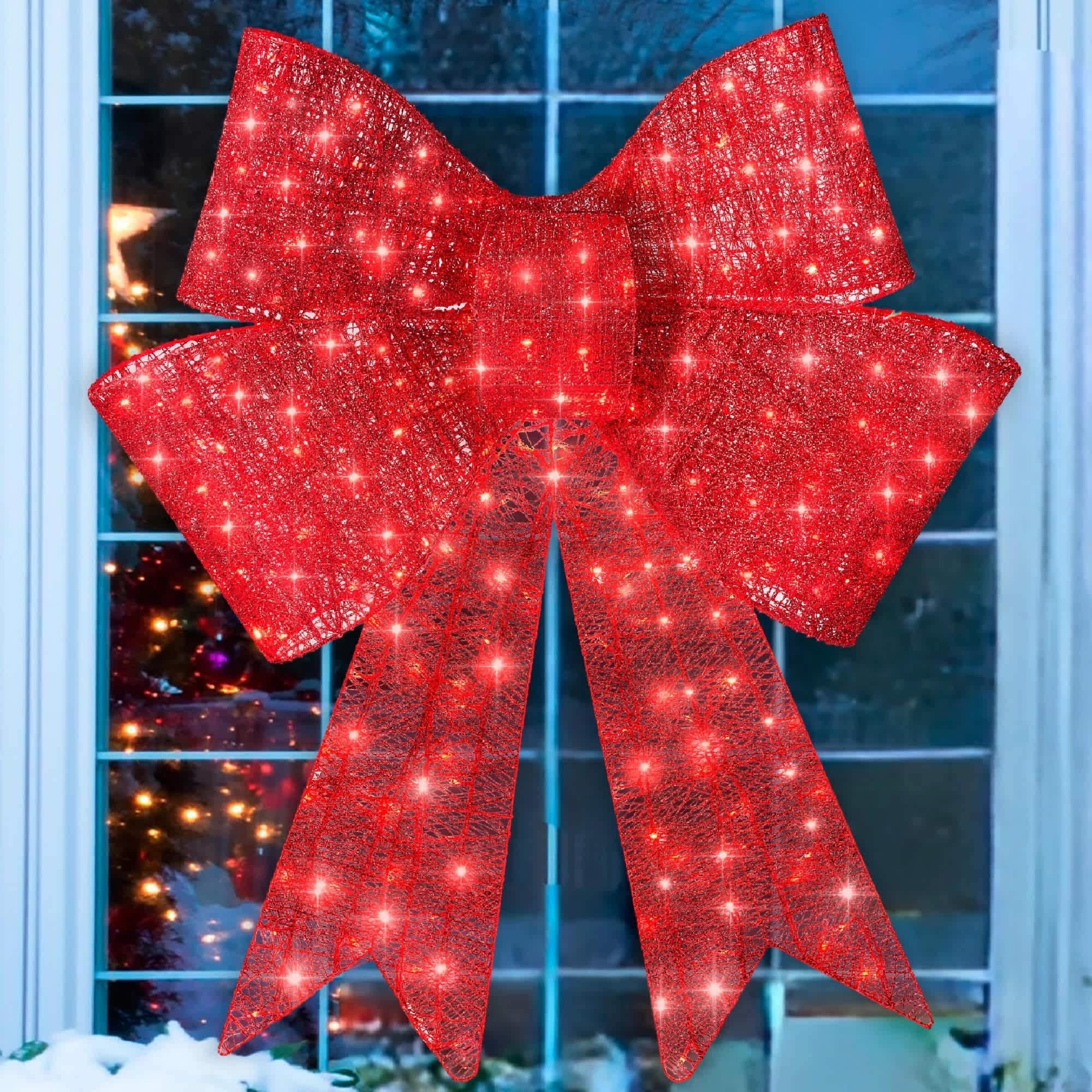 LichtLuxe LED Weihnachtsbogen – Beleuchteter Bogen mit 8 Modi und Timer für Innen und Außen