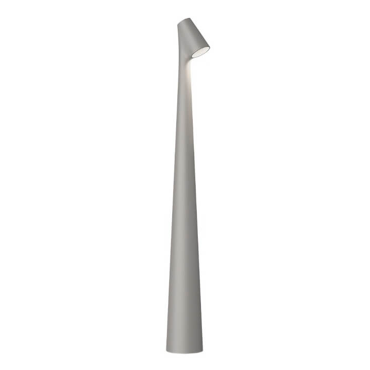 Skulptur Tischlampe Drahtlose LED Lampe Massives Aluminium 10000mAh Akku 3-Stufen Dimmung CRI 90 USB-C Ladeanschluss Warmweiß 2700K