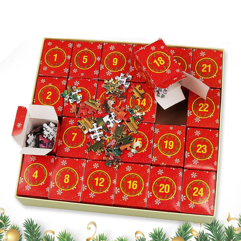 Julepuslespill Adventskalender - 24 Tage Countdown