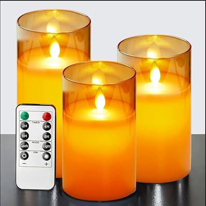 LuxeLumen LED Kerzen-Set | Elegante LED-Kerzen mit Fernbedienung für eine stimmungsvolle Atmosphäre