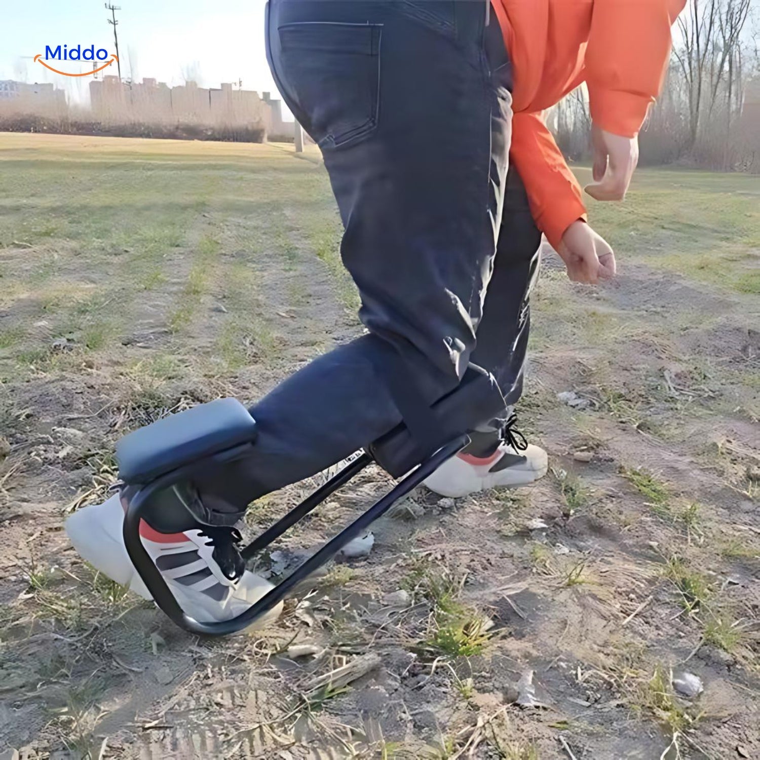 KneeEase Gartenkniepolster & Hocker | Tragbar mit verstellbarem Haltegriff für optimalen Komfort