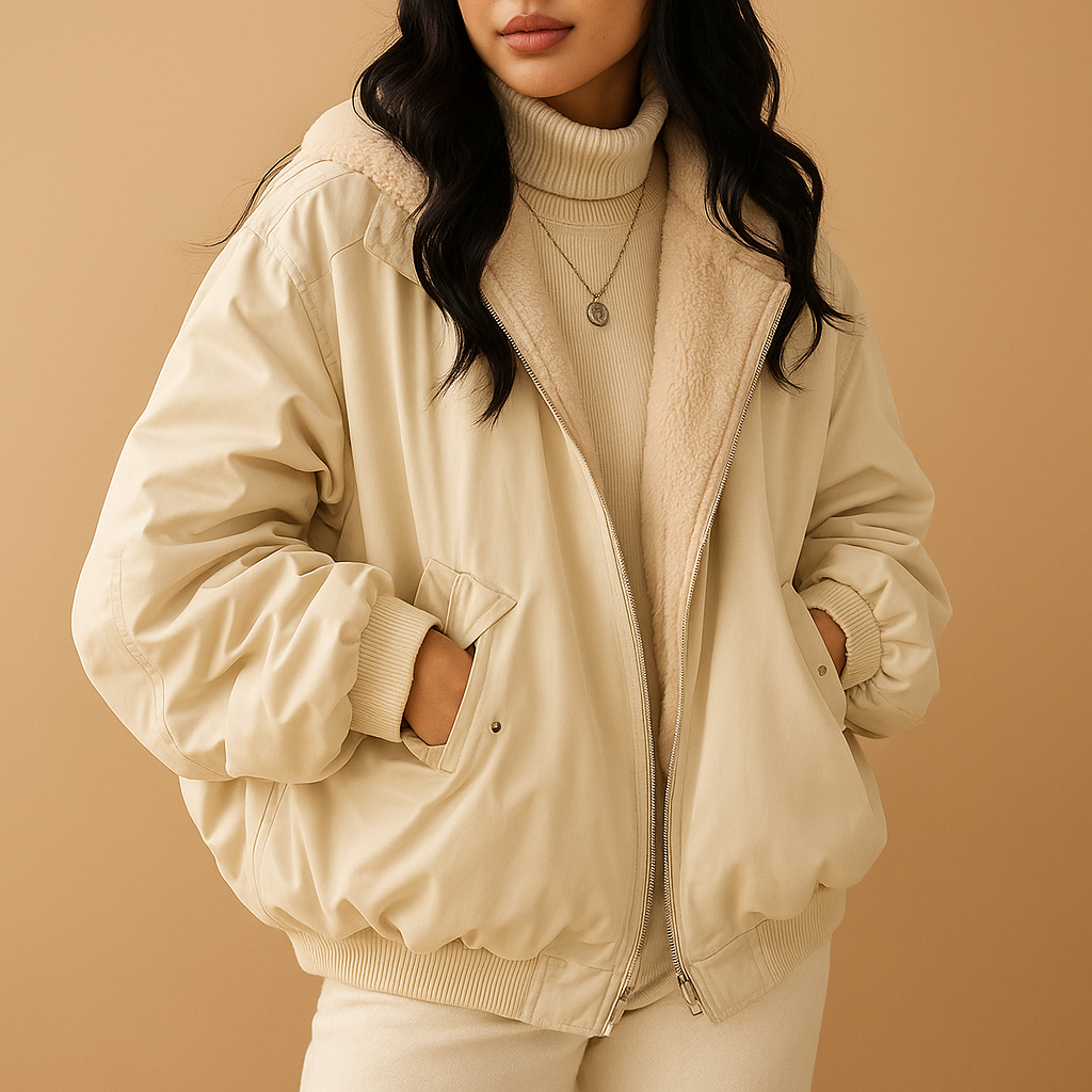 Yarice Kurze Winterjacke mit Kapuze – Warm und Elegant