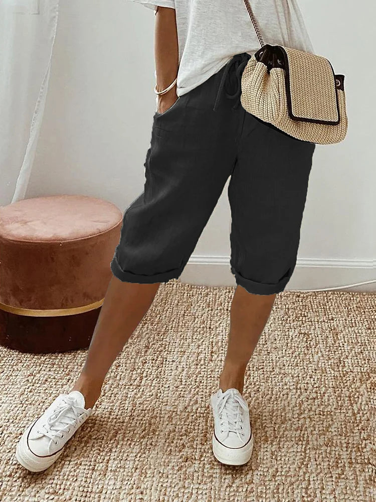 Baumwoll- und Leinen-Shorts für Damen | Relaxed