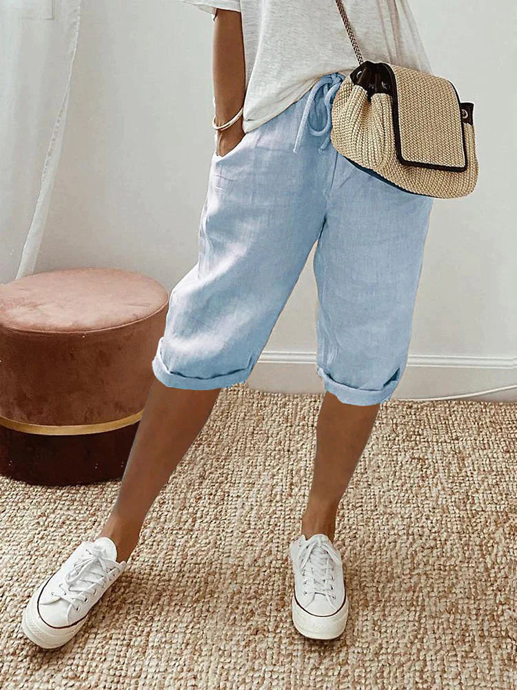 Baumwoll- und Leinen-Shorts für Damen | Relaxed