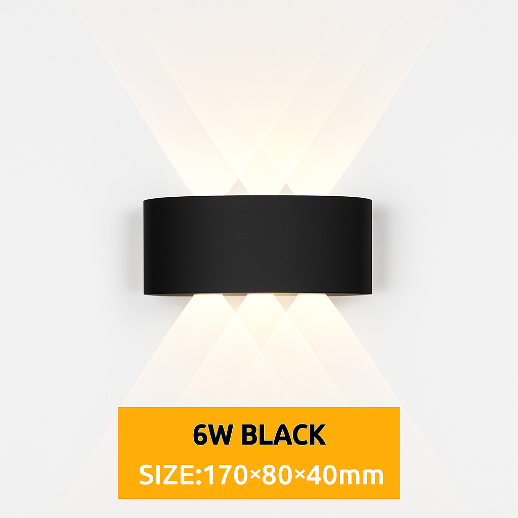 Wandlampe LED Außen wasserdicht IP65 Innenwandleuchte 4W 6W 8W 10W Gartenlichter Aluminium Schlafzimmer Wohnzimmer Treppenbeleuchtung