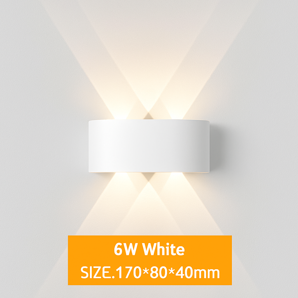 Wandlampe LED Außen wasserdicht IP65 Innenwandleuchte 4W 6W 8W 10W Gartenlichter Aluminium Schlafzimmer Wohnzimmer Treppenbeleuchtung