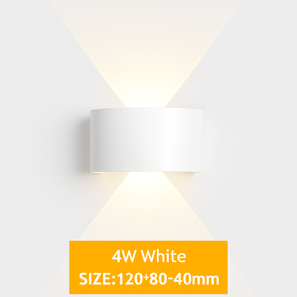 Wandlampe LED Außen wasserdicht IP65 Innenwandleuchte 4W 6W 8W 10W Gartenlichter Aluminium Schlafzimmer Wohnzimmer Treppenbeleuchtung