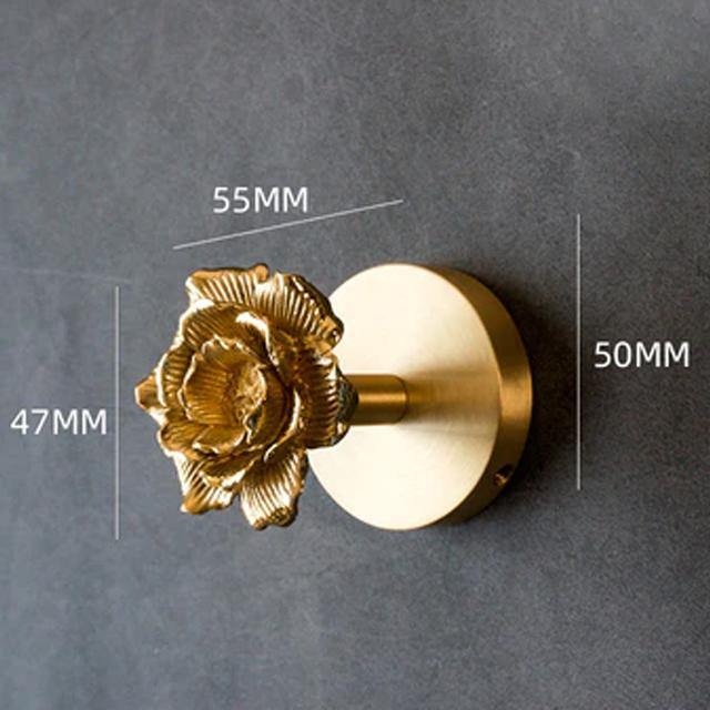 Goldene Messing Wandhaken – Handgefertigte Tierdesigns für stilvolle Wanddekoration