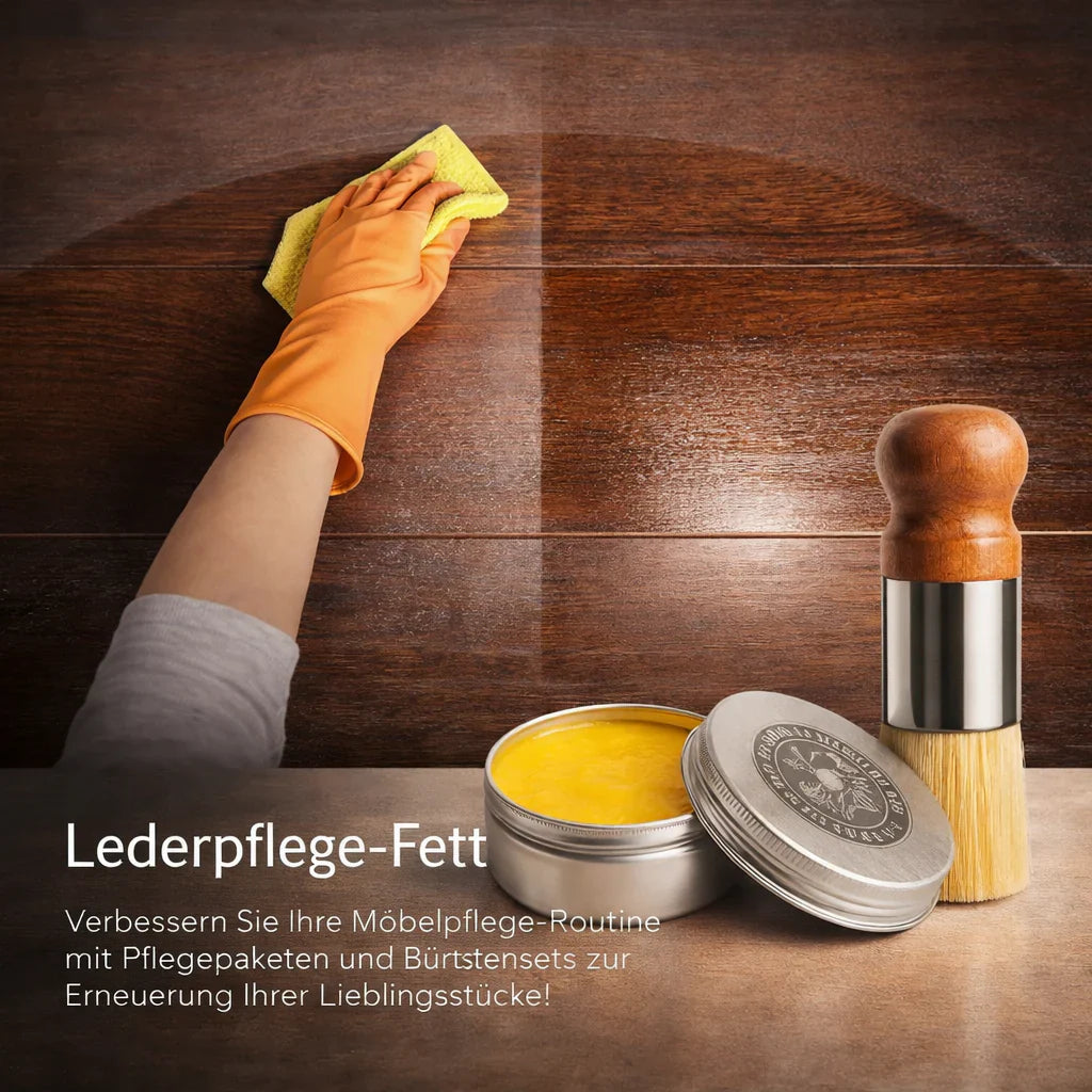 Lederpflege für Sofa, Auto, Schuhe & mehr | Lederbalsam für gepflegtes Leder | LederGlanz