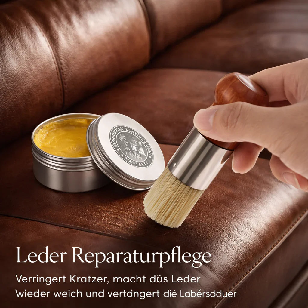Lederpflege für Sofa, Auto, Schuhe & mehr | Lederbalsam für gepflegtes Leder | LederGlanz