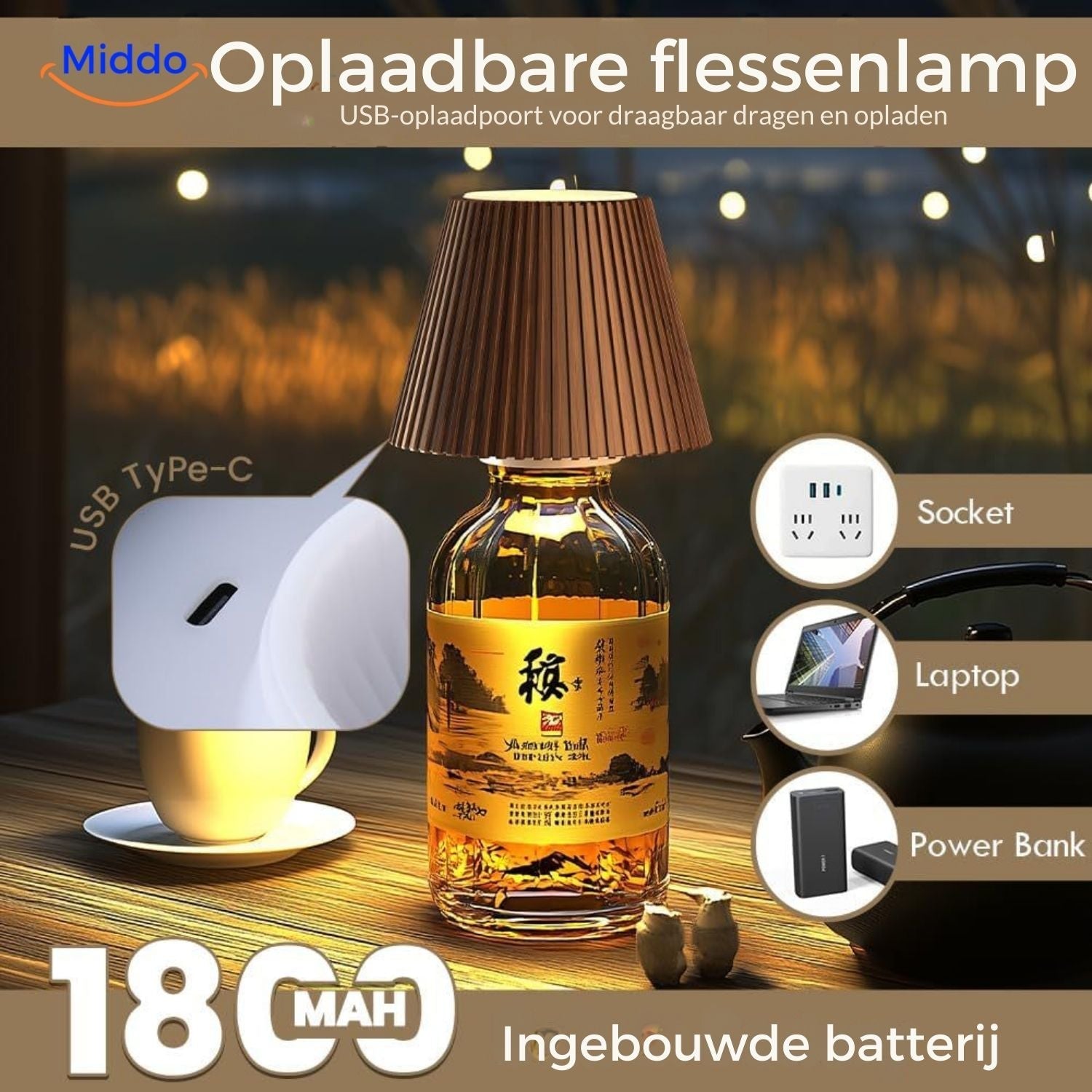 LumaGlow Flaschenlampe | Verwandle jede Flasche in ein faszinierendes Lichtspiel!