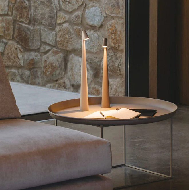Frendorf | Kabellose LED-Tischlampe | Nordisches minimalistisches Design
