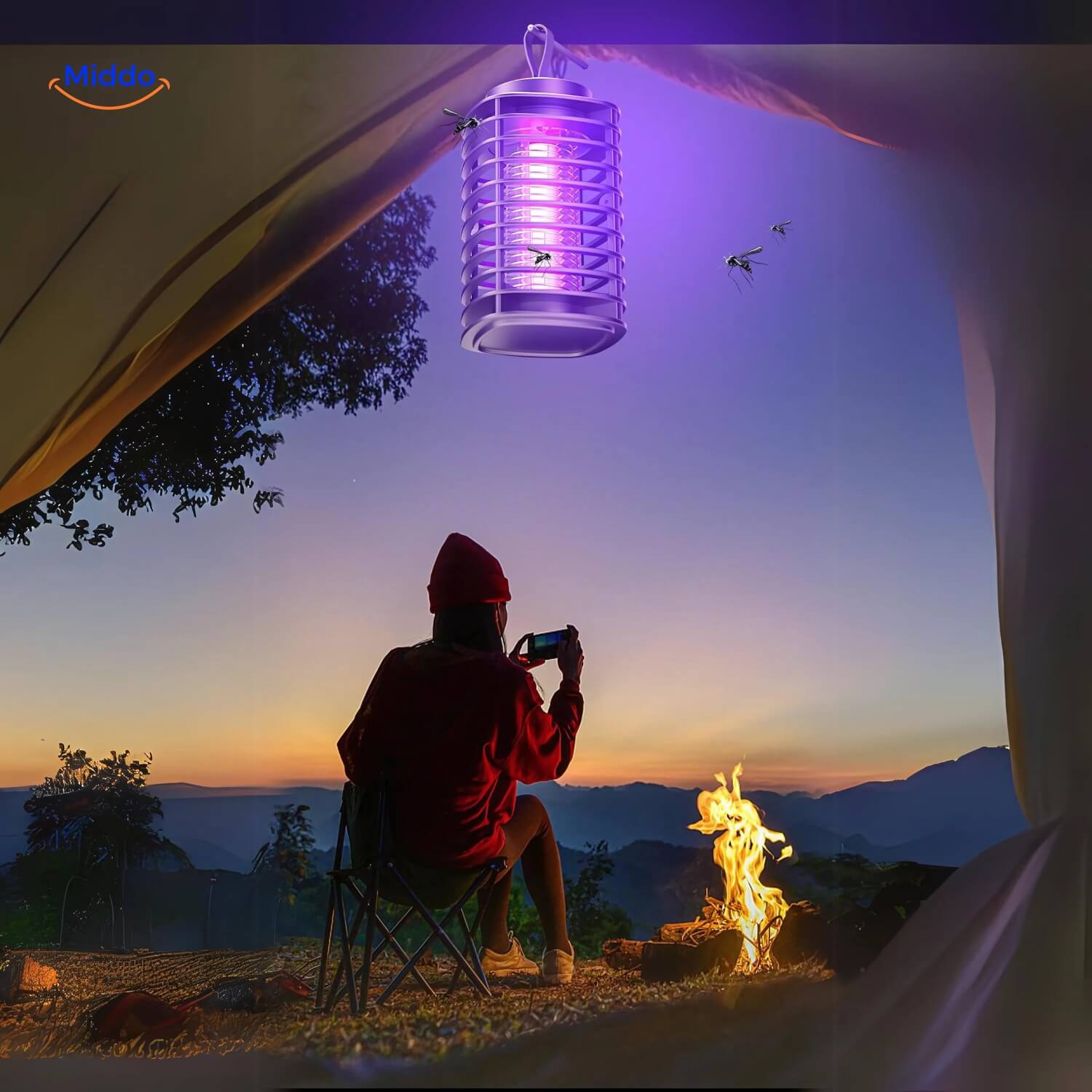 InsectoGuard UV-Insektenvernichter | Effektiver Insektenkiller mit USB für Wohnräume