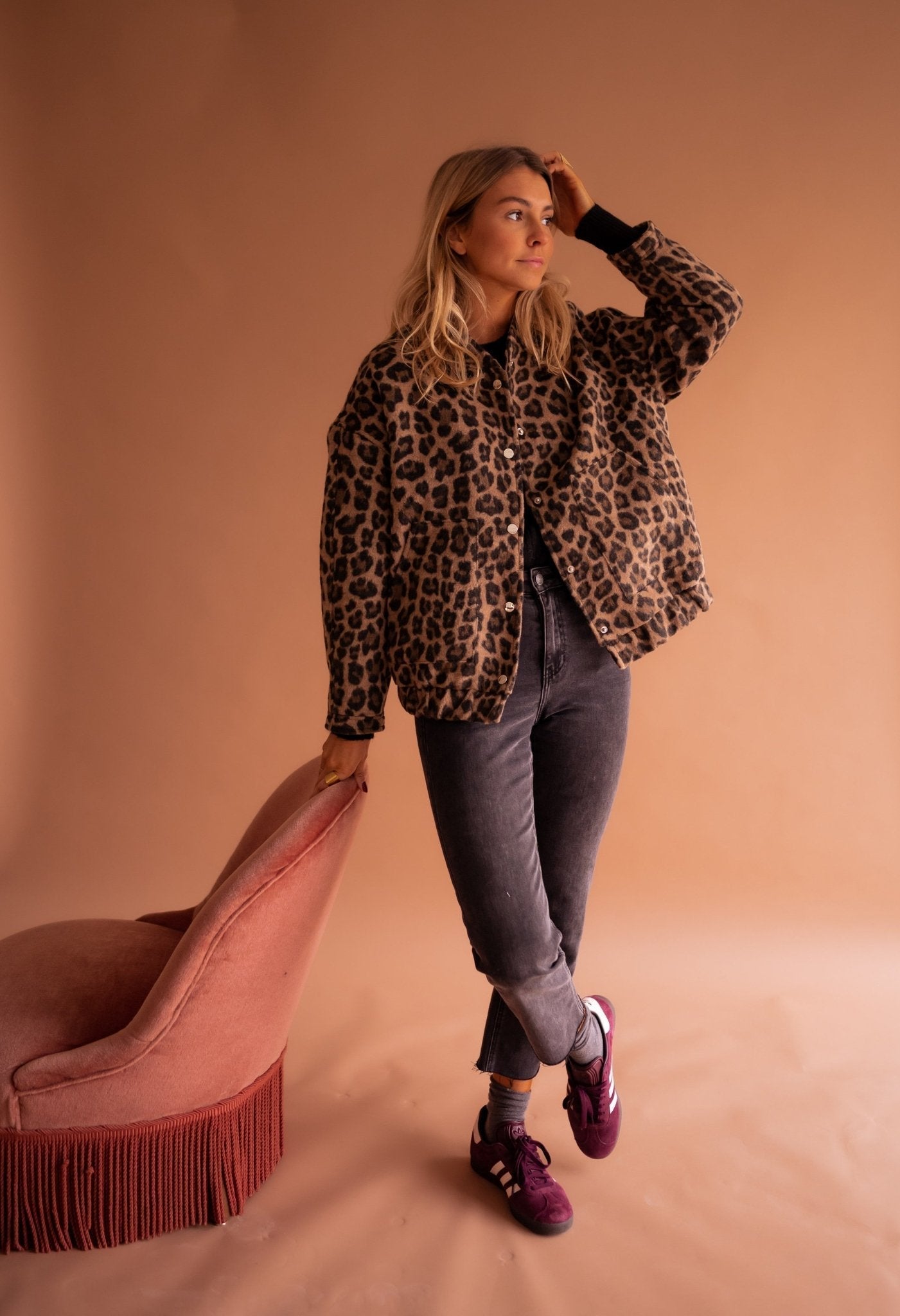 Susanne™ | Trendige Jacke mit Leopardenmuster
