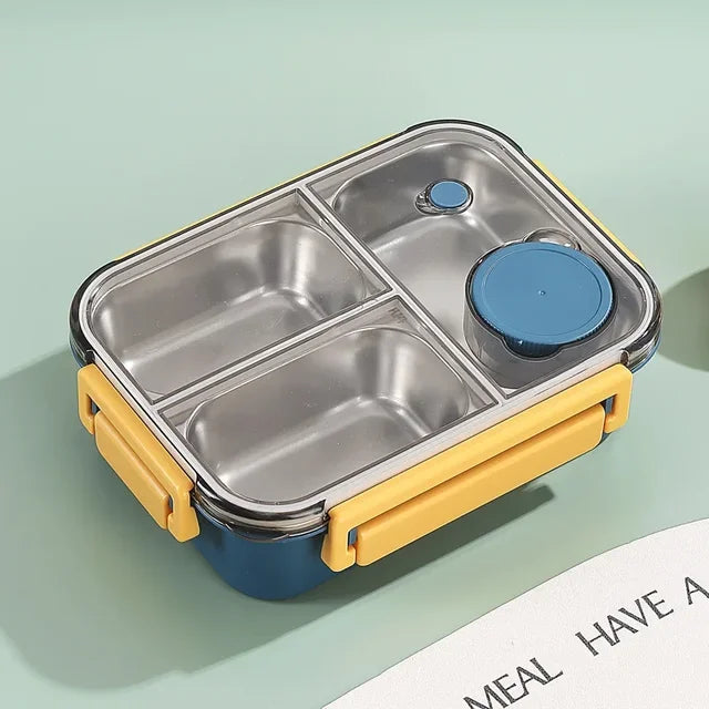 Lunchbox | Thermobehälter für Essen | Brotdose mit Fächern aus Edelstahl | Wärmecontainer | Esskraft