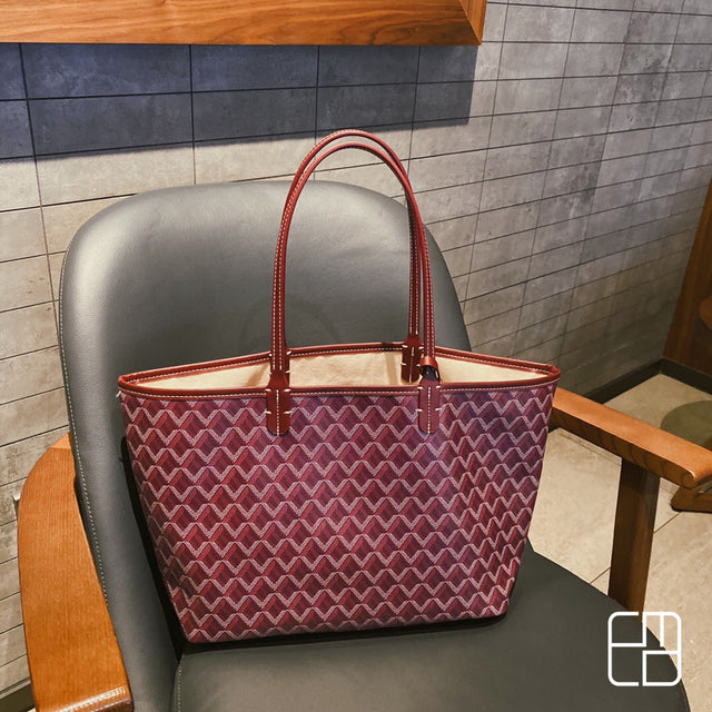 Luxuriöse Shopper-Tasche | Elegant und Geräumig | Bordeaux