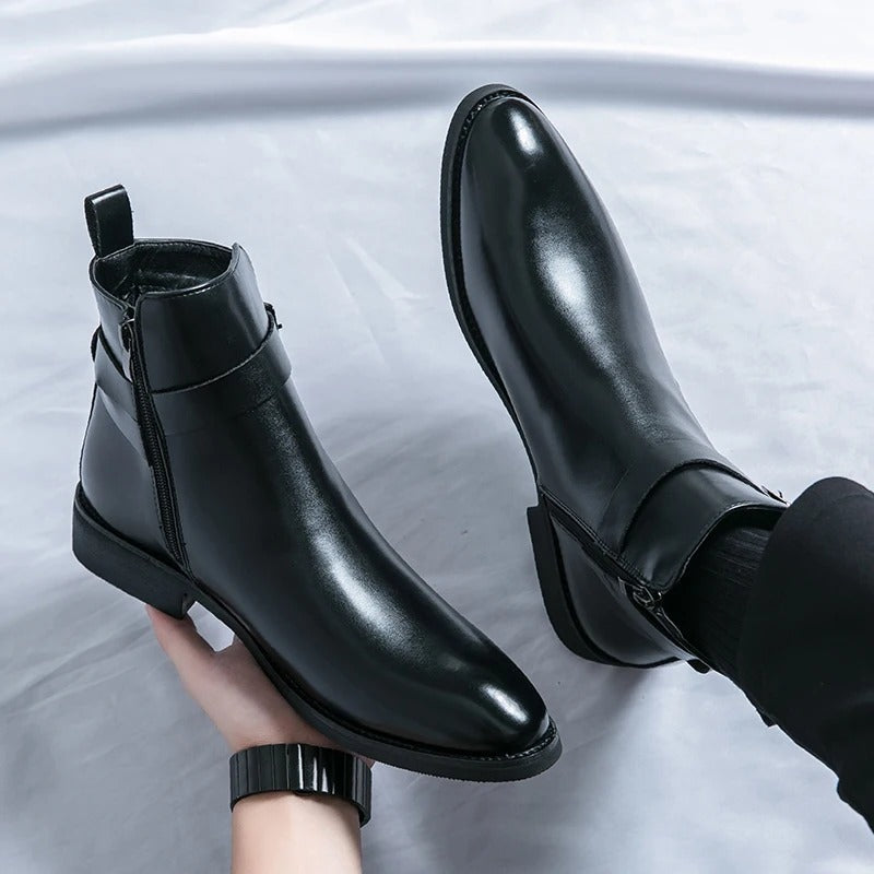 Elegante Lederstiefel für Herren | Komfort