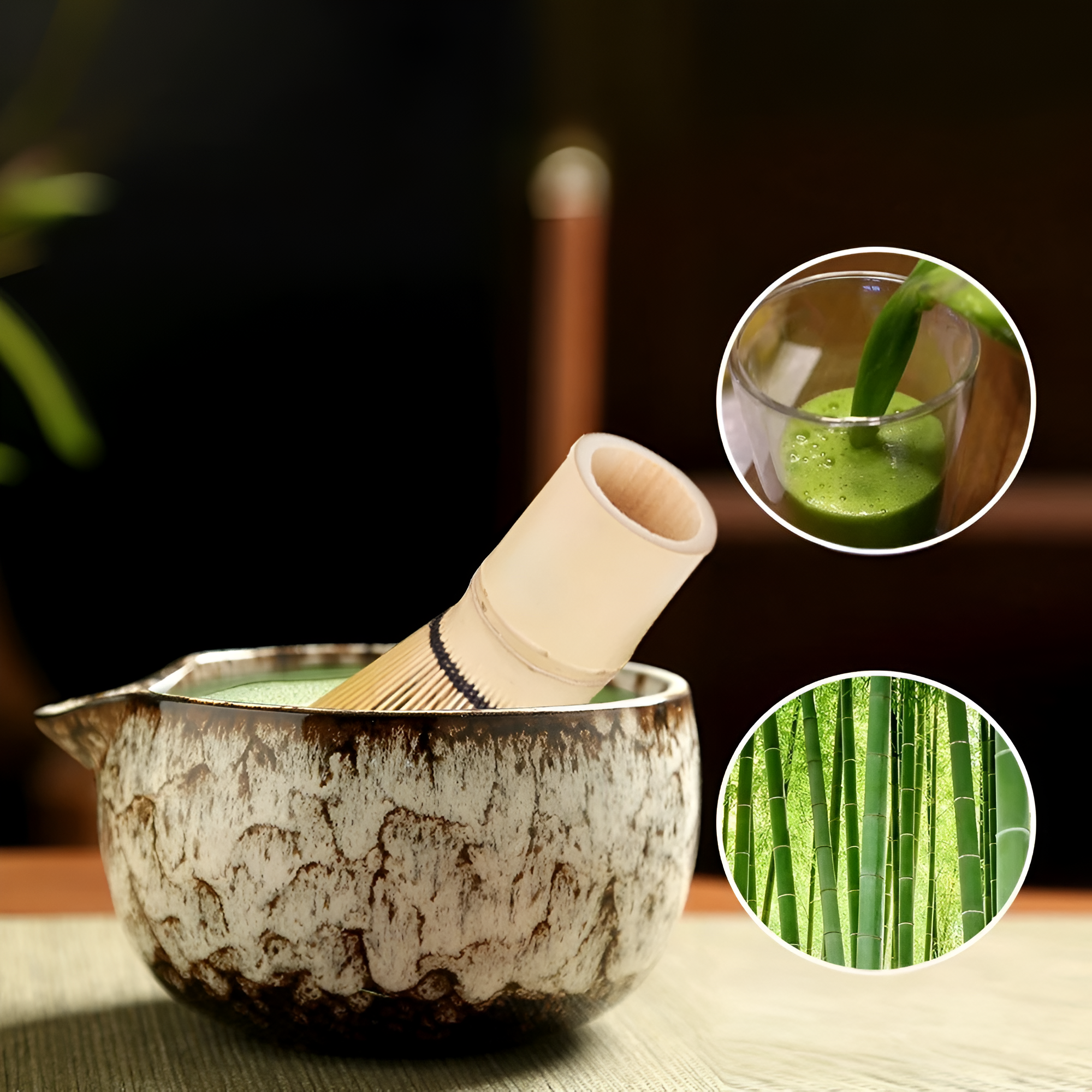 Matcha Keramikset - Traditionelle Tee-Zeremonie | 6 Teile