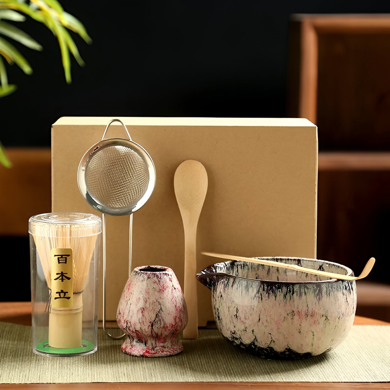 Matcha Keramikset - Traditionelle Tee-Zeremonie | 6 Teile