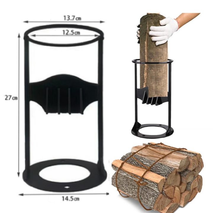 ElysianCraft Luxe Holzspalter | Tragbarer Gusseisen-Holzspalter für müheloses und effizientes Holzarbeiten