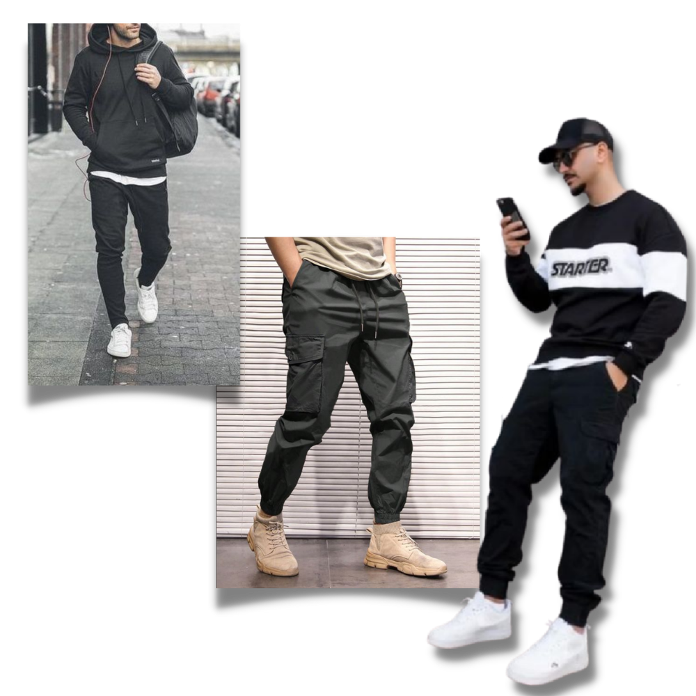Herren Slim Fit Cargo-Hose