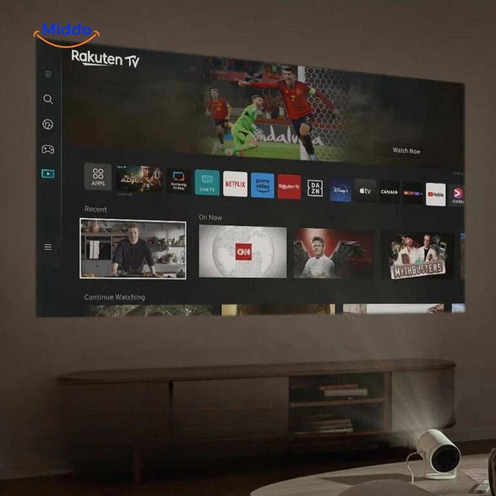 HomeVision 360° Projektor | Ultra HD & Bluetooth für ein beeindruckendes Heimkino-Erlebnis