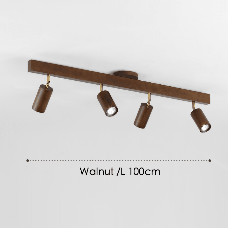 Verstellbare Holz-Deckenlampe Minimalistisch Massivholz