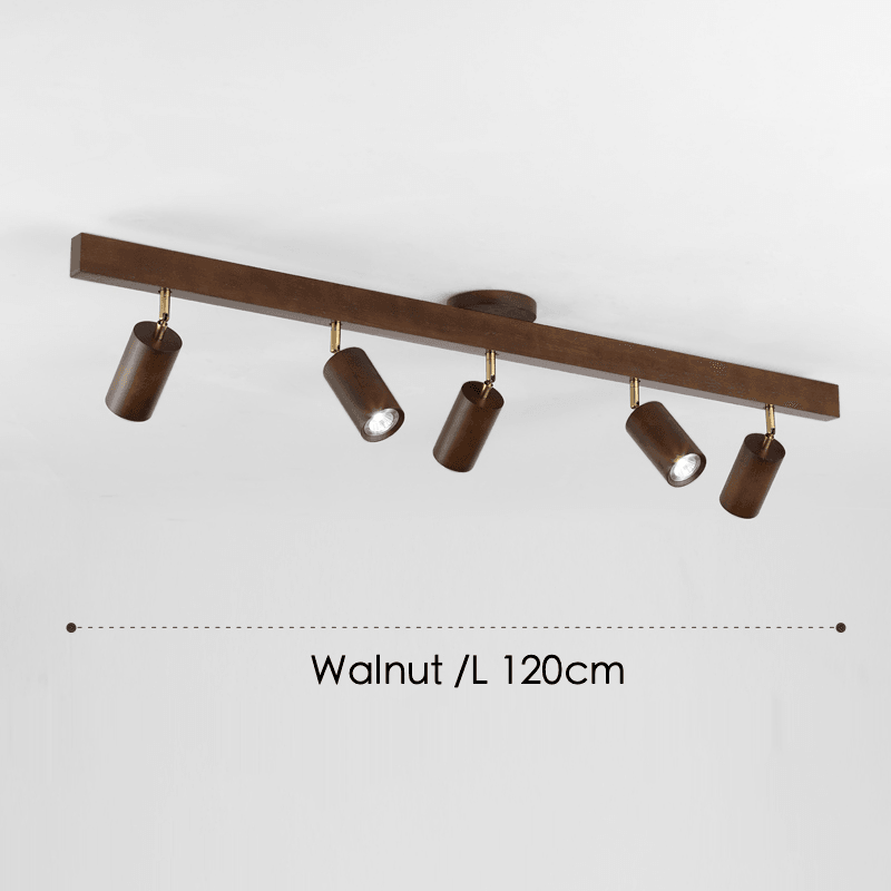 Verstellbare Holz-Deckenlampe Minimalistisch Massivholz