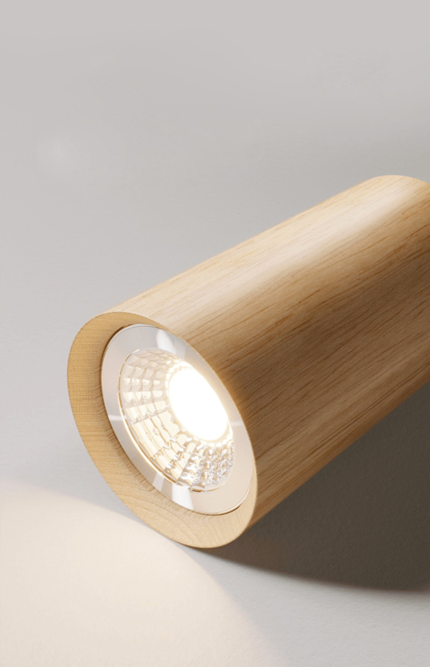 Verstellbare Holz-Deckenlampe Minimalistisch Massivholz
