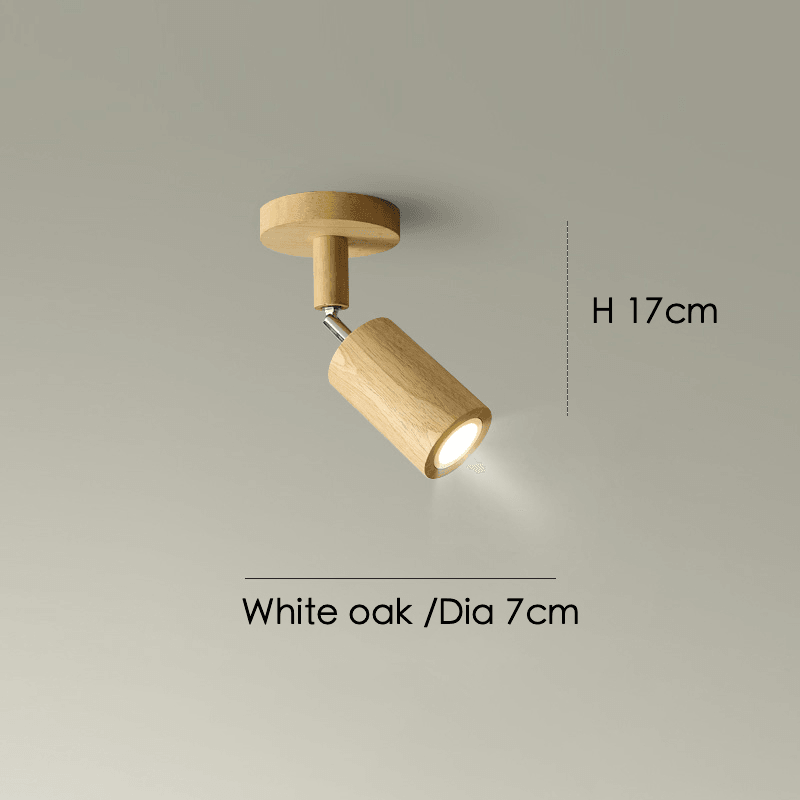 Verstellbare Holz-Deckenlampe Minimalistisch Massivholz