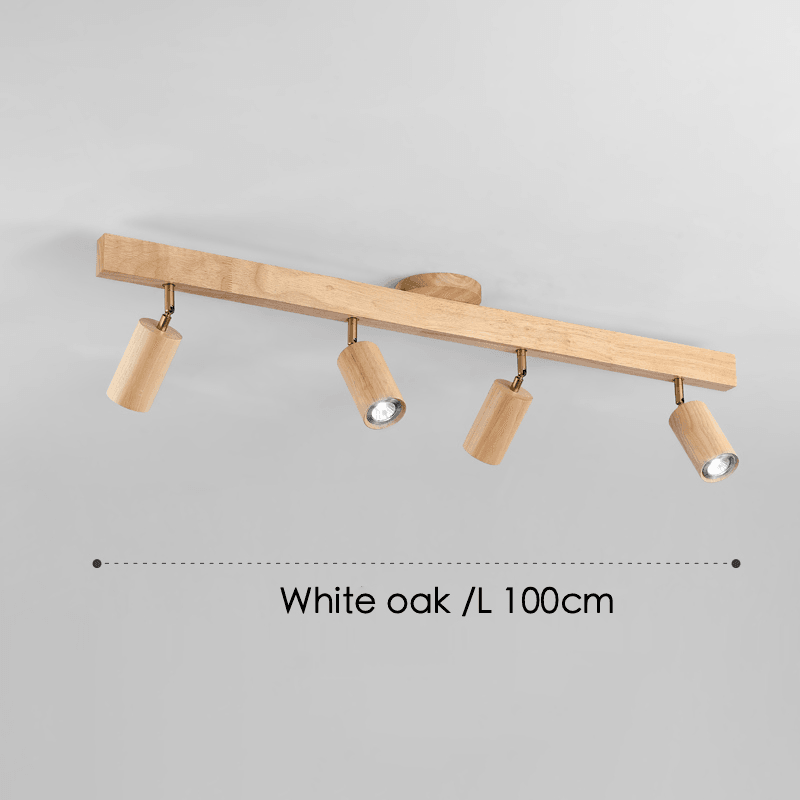 Verstellbare Holz-Deckenlampe Minimalistisch Massivholz