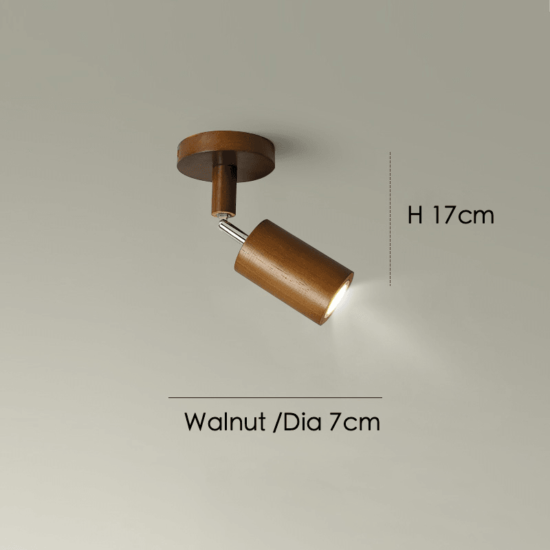 Verstellbare Holz-Deckenlampe Minimalistisch Massivholz
