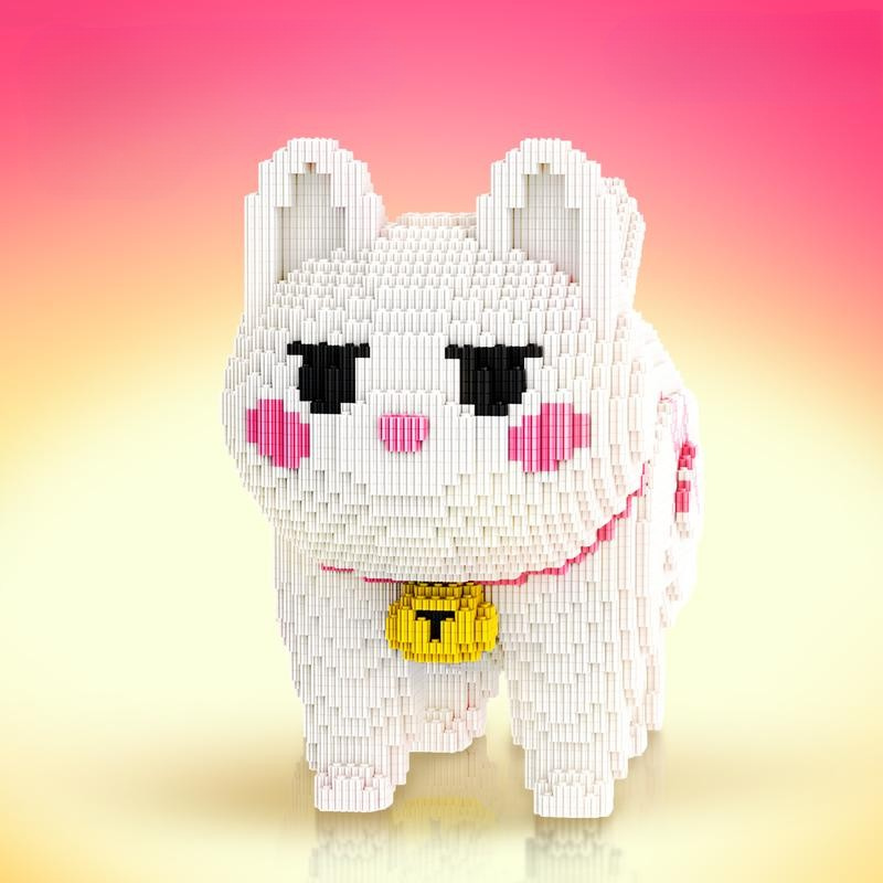 BrickPaw Mega Baukatze | Baue deine eigene riesige Katze für endlosen Spielspaß