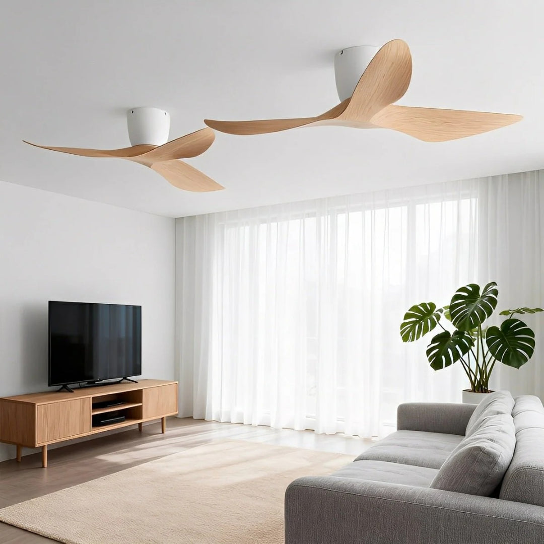 Nelvarn – Minimalistischer Deckenventilator mit Flügeln