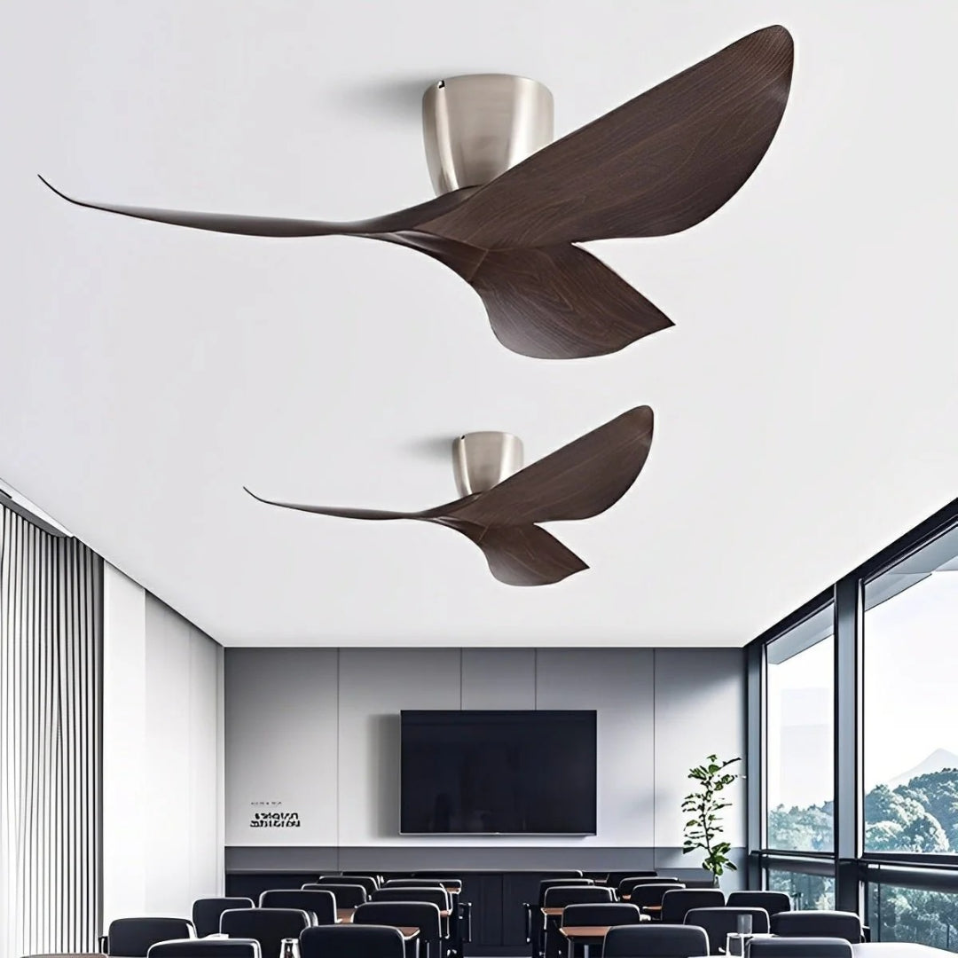 Nelvarn – Minimalistischer Deckenventilator mit Flügeln
