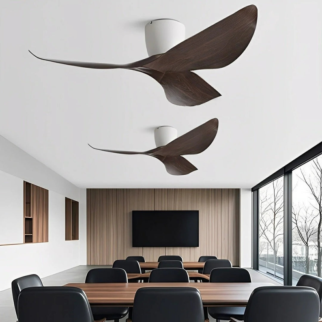Nelvarn – Minimalistischer Deckenventilator mit Flügeln