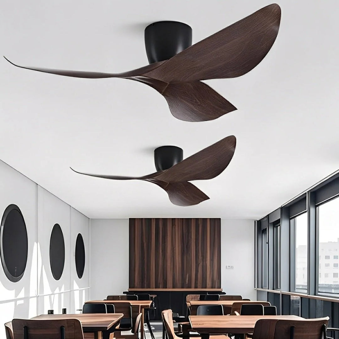 Nelvarn – Minimalistischer Deckenventilator mit Flügeln