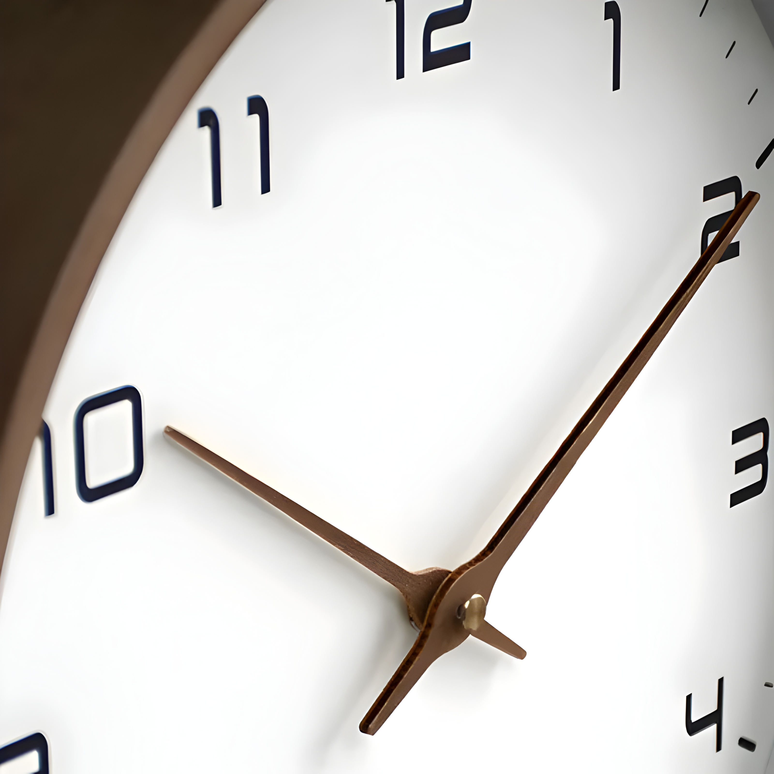 Geräuschlose Holz-Wanduhr | Modernes Runddesign