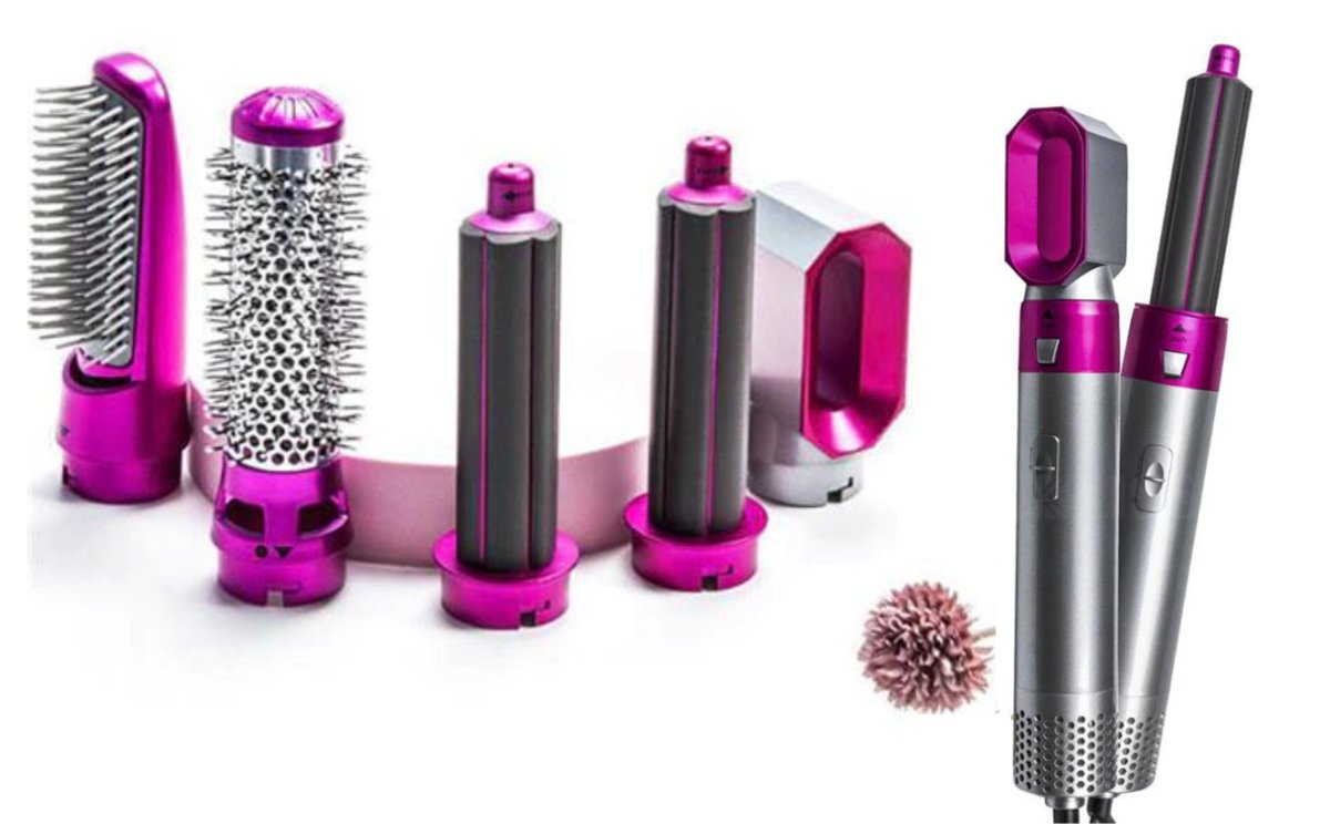 5-in-1 Stylingbürste mit Coanda-Effekt und ionischer Technologie für Trocknung und Locken