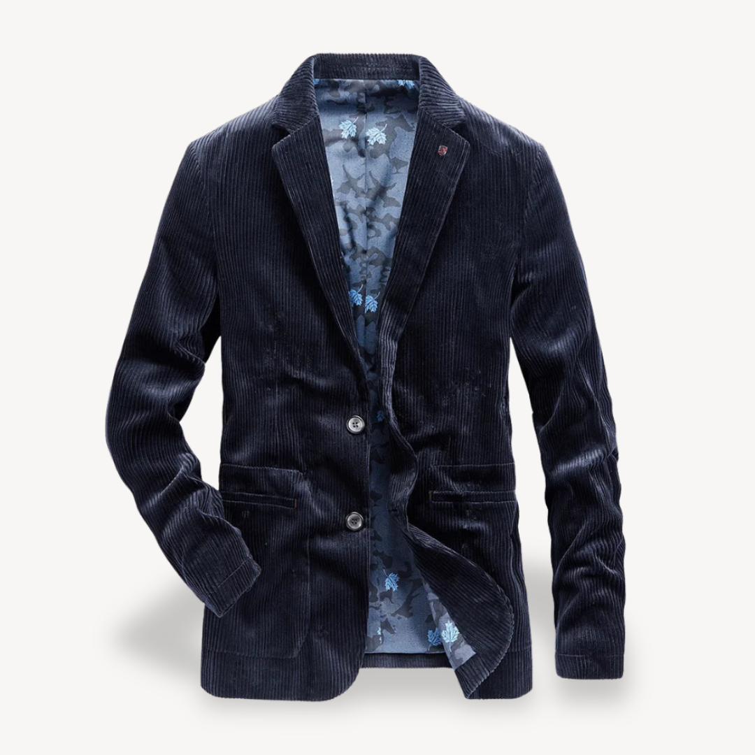 Herren Cordura Klassischer Blazer – Slim Fit Corduroy Sakko im Retrostil