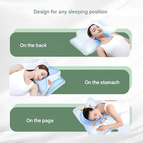 Orthopäisches Kissen | Ergonomische Unterstützung für Nacken und Rücken | Memory Foam