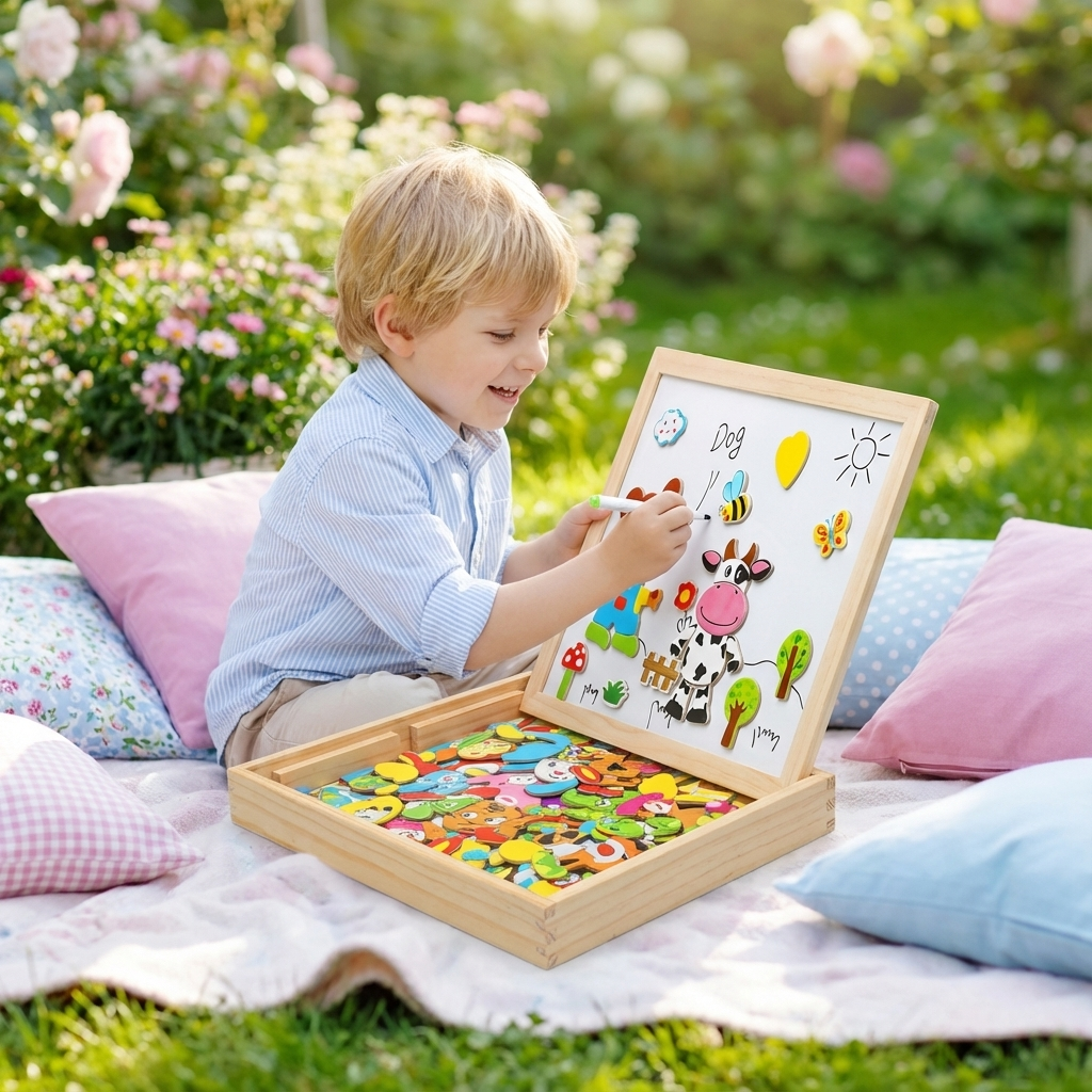 Montessori 2-in-1 Zeichenbrett für Kinder