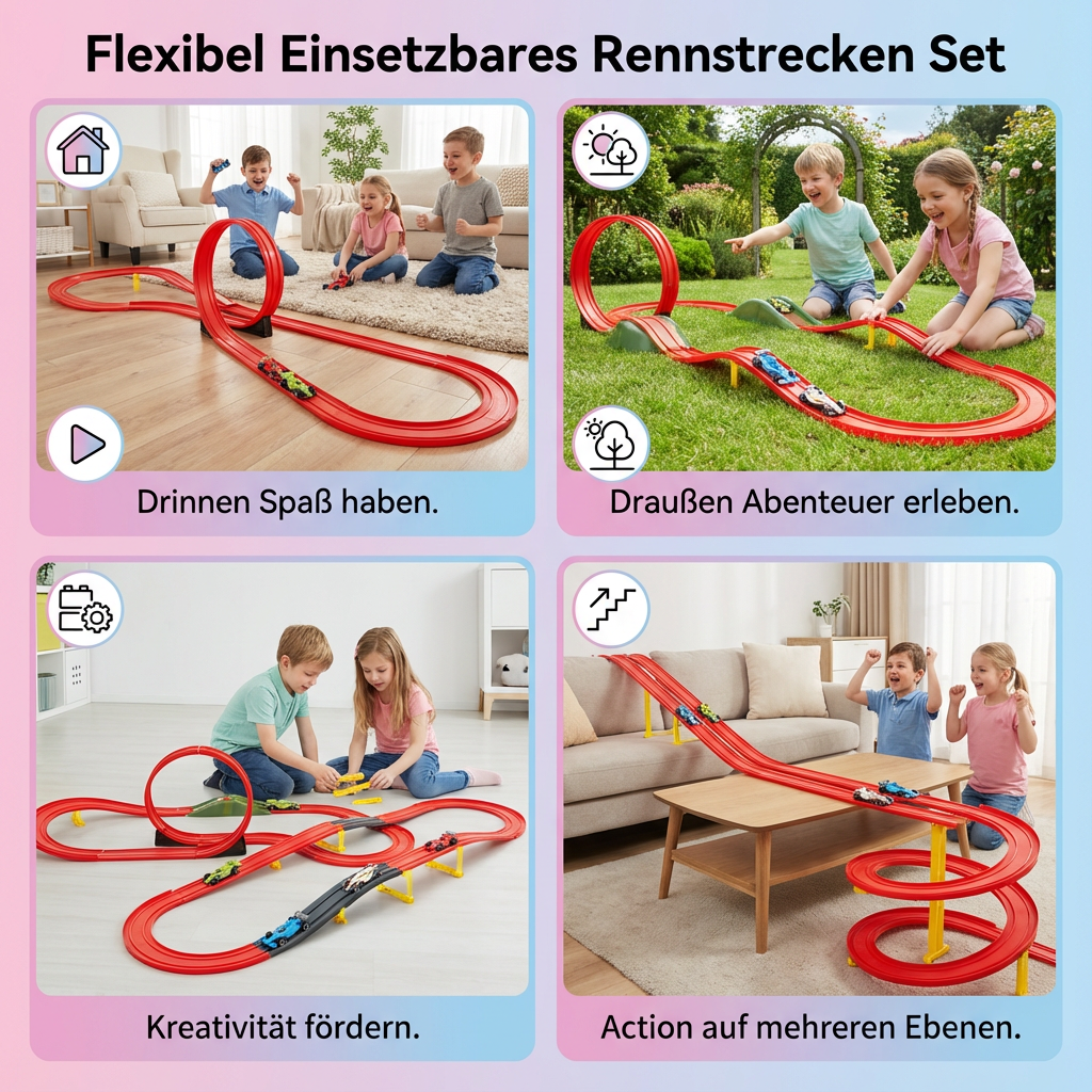 Vielseitige Rennbahn für endlosen Spielspaß