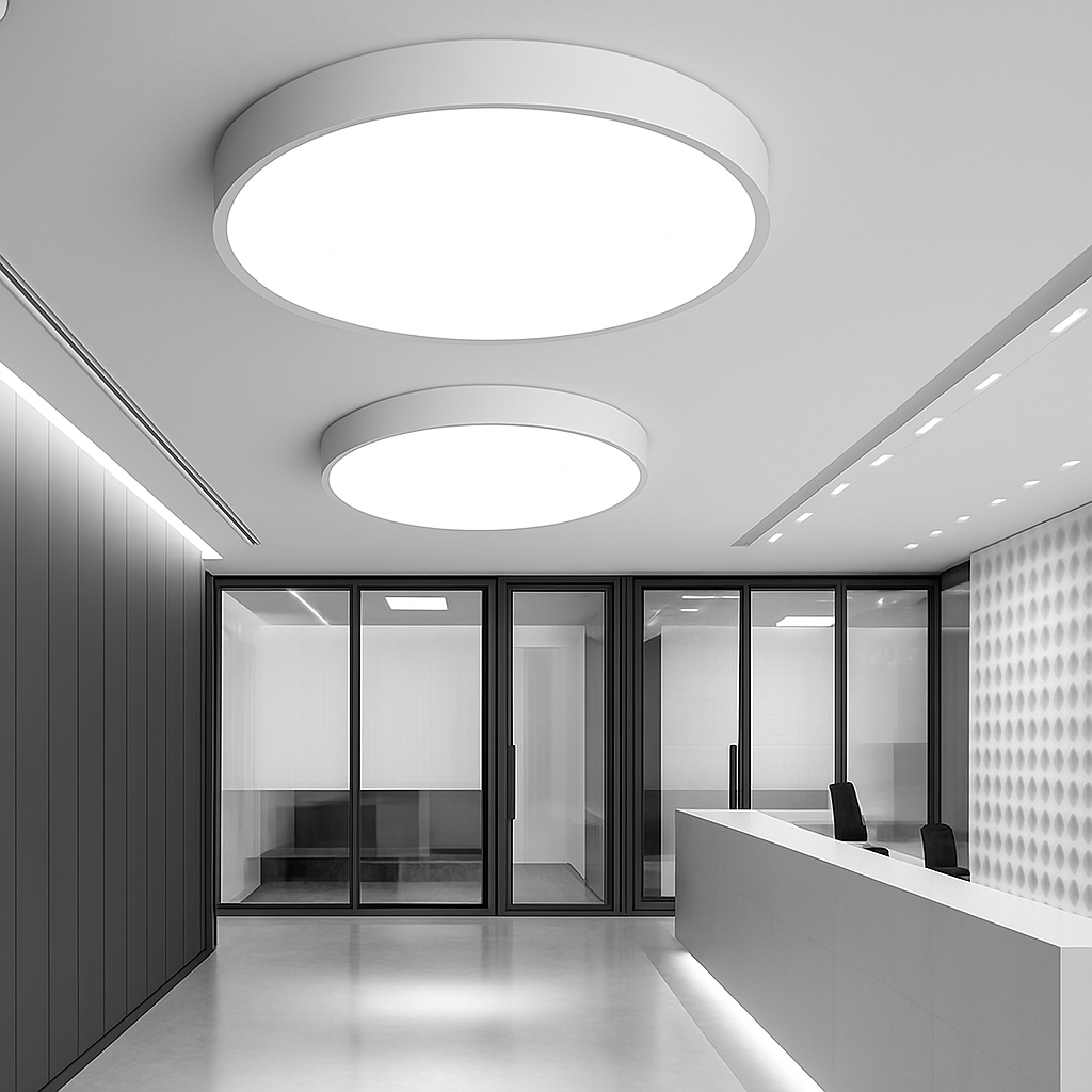 Runder und flacher LED-Deckenleuchte (verschiedene Größen)