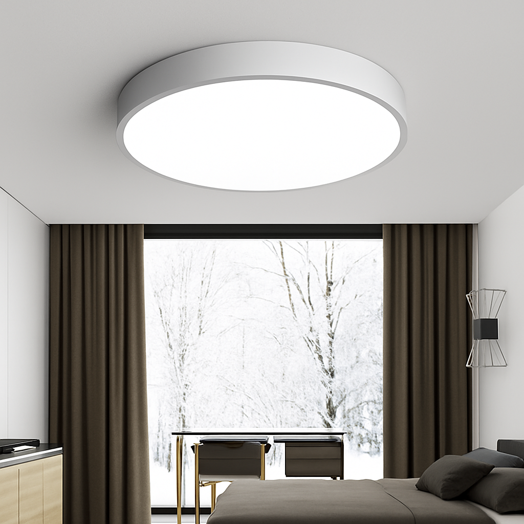 Runder und flacher LED-Deckenleuchte (verschiedene Größen)