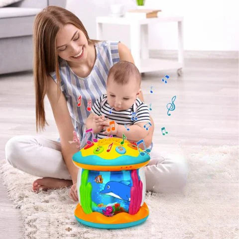 GlowBeat - Magische Licht- und Klangtrommel für Babys