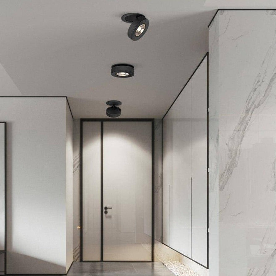 Moderne runde und schwenkbare LED-Einbauleuchte Slim