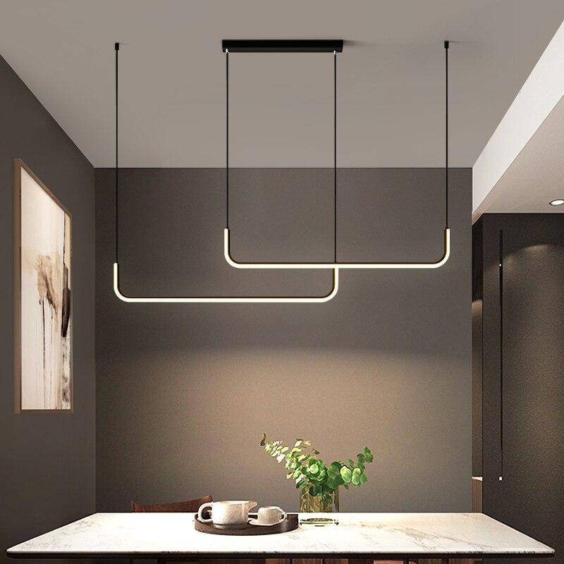 Moderne LED-Hängelampe aus Aluminium im Design Hang